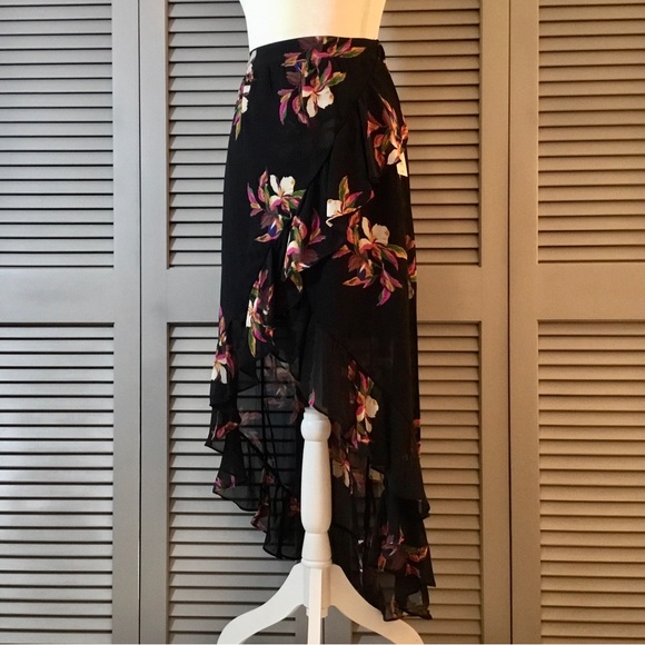 A New Day High-Low Chiffon Ruffled Skirt - Picture 3 of 11